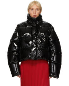 balenciaga cropped puffer