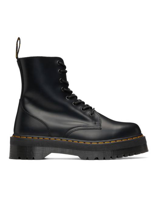 Mens black platform on sale boots