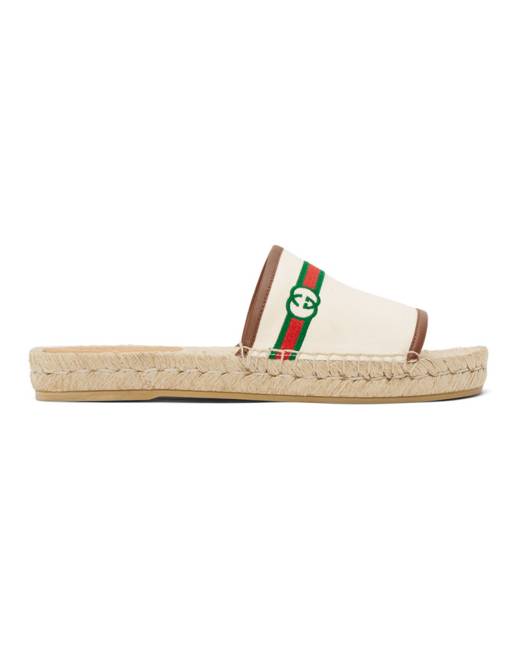 gucci espadrille slides