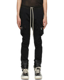 Rick Owens Black Mastodon Cargo Pants