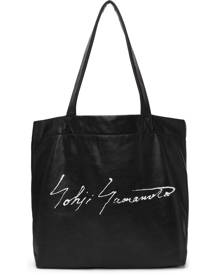 Yohji Yamamoto Black discord Logo Tote