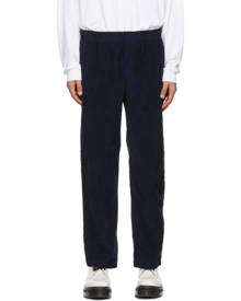 Les Tien Navy Oversized Corduroy Trousers