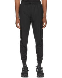 Juun.J Black Stretch Jogger Cargo Pants