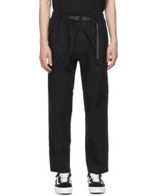 Gramicci Black Linen Wide Tapered Trousers