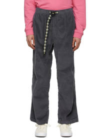 Brain Dead Black Corduroy Running Head Climber Trousers