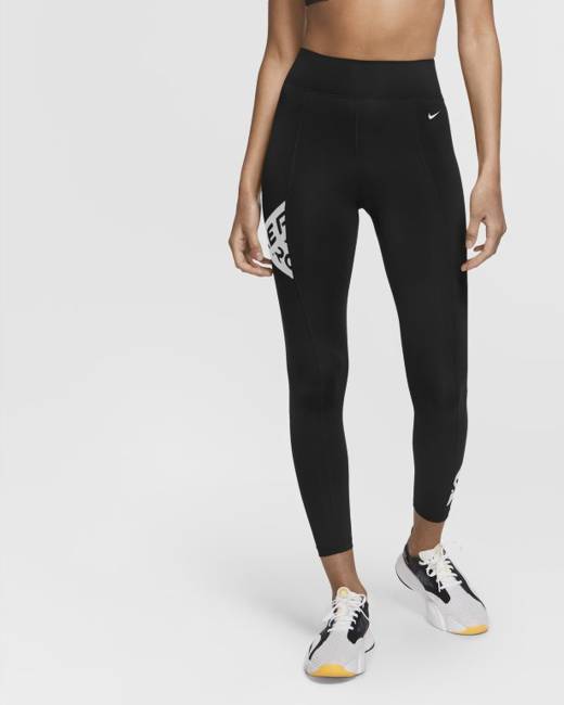 Nike Pro Women's High-Waisted 7/8 Training Leggings with Pockets. Nike.com