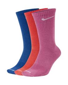 Nike Everyday Plus Lightweight Women's Training Crew Socks (3 Pairs) - Multi-Colour Nike Everyday Plus Lightweight Women's Training Crew Socks (3 Pairs) - Multi-Colour