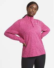 Nike Plus Size - Women's 1/2-Zip Running Top - Red