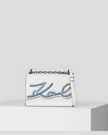 Karl Lagerfeld K/SIGNATURE WHIPSTITCH SMALL SHOULDER BAG