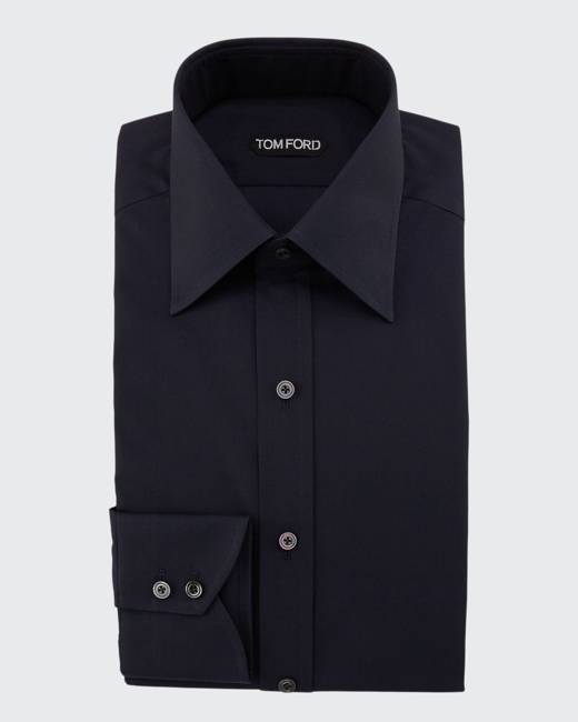 Mens Shirts Tom Ford Shirts Grey for Men Tom Ford Floral Printed Cupro & Cotton Shirt in Black/White 