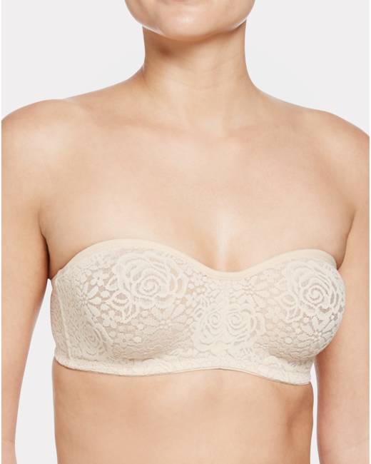 B.tempt'd by Wacoal Modern Method Strapless Picot-Trimmed Bra 954217