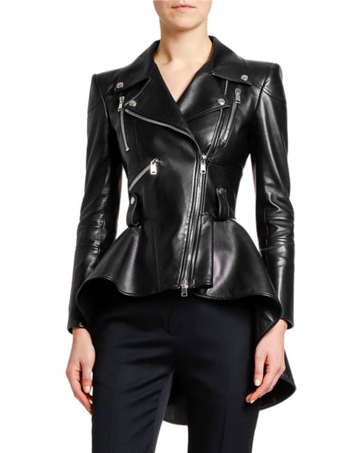 Alexander McQueen Wool Cropped Tailored Jacket in Black Womens Clothing Jackets Blazers sport coats and suit jackets 