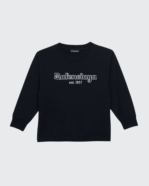 Balenciaga Fashion Institute Medium Fit T-Shirt Washed Black for Men