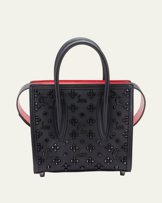 Christian Louboutin Cabata Mini Spike Colorblock Clear Tote Bag