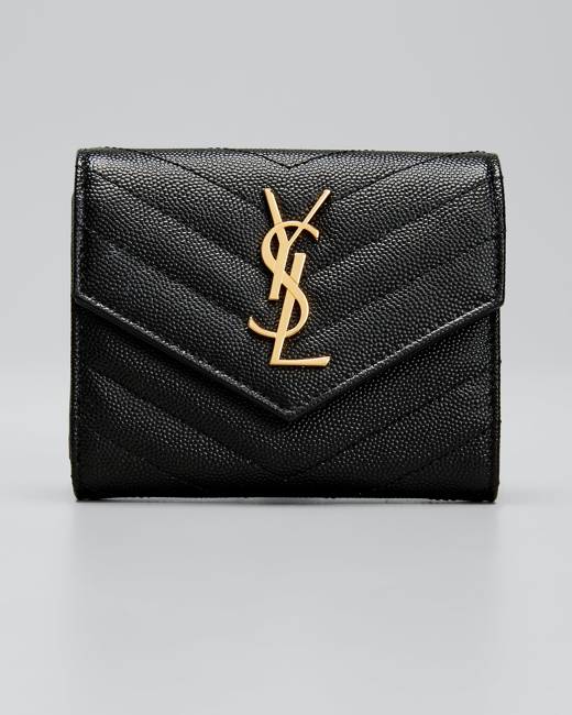 Saint Laurent YSL Monogram Quilted Envelope Clutch Bag - Bergdorf Goodman