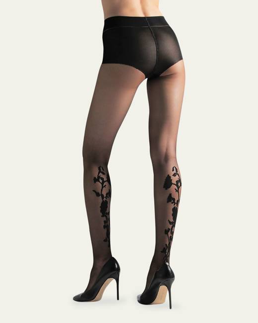 Natori 2-Pack Lace Cutout Net & Fishnet Tights