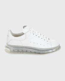 Alexander McQueen Men's Oversized Larry Clear-Sole Sneakers