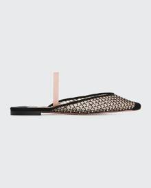 Piferi Drizella Crystal Mesh Flat Mules