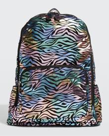 Bari Lynn Kid's Metallic Zebra-Print Backpack