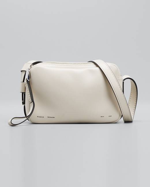 Proenza Schouler Leather Pipe Bag in Light Taupe Grey Womens Bags Satchel bags and purses 