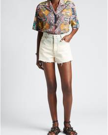 Etro Tie-Dye Frayed Jean Shorts