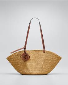 Loewe Shell Straw Basket Small Tote Bag