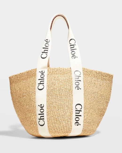 Chloé Medium Woody Tote Bag - White/ Brown – Grace Melbourne