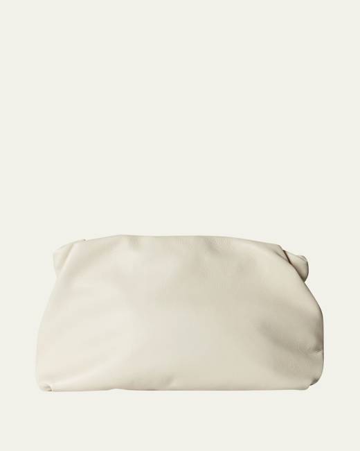 Womens Bags Clutches and evening bags The Row Owen Leather Clutch in White 