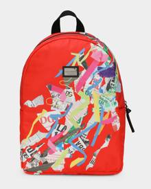 Dolce & Gabbana Kid's Patchwork-Print Backpack