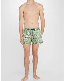 Fendi Men's Roma Map Swim Shorts