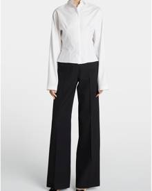 ALAIA Corset Button-Down Poplin Shirt