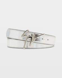 Giuseppe Zanotti Giuseppe Foil logo-buckle Belt - Farfetch