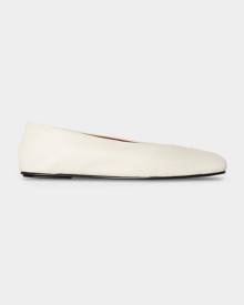 THE ROW Eva Leather Ballerina Flats