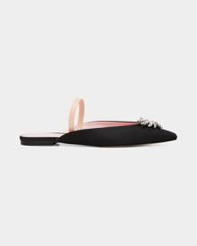 Piferi Drizella Satin Crystal Ballerina Slides