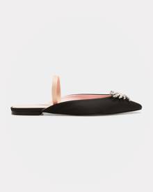 Piferi Drizella Satin Crystal Ballerina Slides