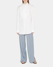 Jil Sander Stand-Collar Poplin Shirt