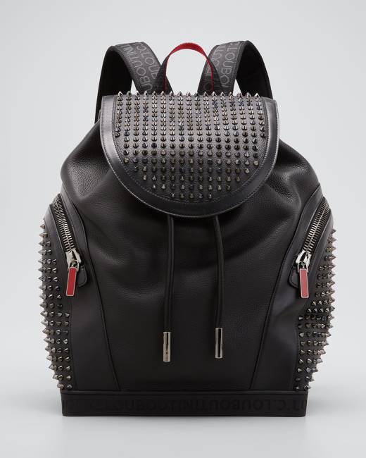 Christian Louboutin Cabado Leather Backpack in Black for Men