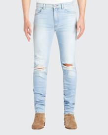 monfrere Men's Greyson Knee-Rip Skinny Jeans