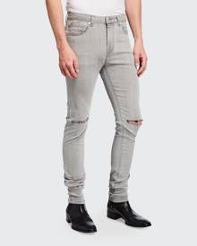 monfrere Men's Greyson Knee-Rip Skinny Jeans