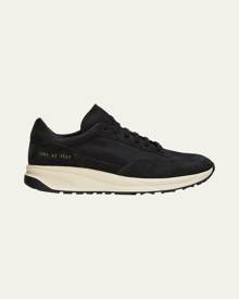 Common Projects Men's Track 80 Textile and Suede Runner Sneakers