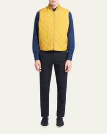 Loro Piana Men's Horsey Quilted Nylon Vest