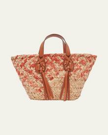 Ulla Johnson Seaview Day Straw Basket Top-Handle Bag