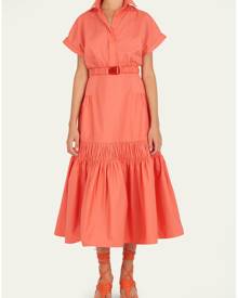 Silvia Tcherassi Teres Belted Cotton Maxi Dress