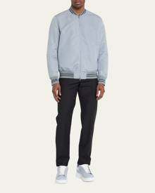 Alexander McQueen Men's Sporty Bomber Jacket