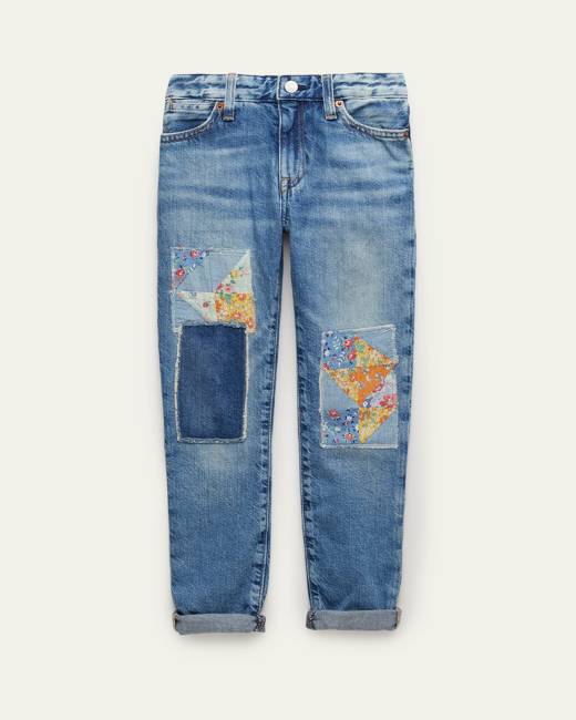 Ralph Lauren RRL distressed-effect Boyfriend Jeans - Blue