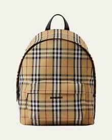 Burberry Men's Jett Vintage Check Backpack