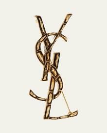 Textured YSL Brooch