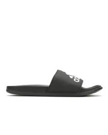 Adidas Adilette Cloudfoam + Logo Men's Shoe (Black - Size 7 - Faux Leather)