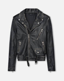 John Elliott Leather Moto Jacket / Drifter