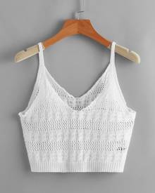 Crop Cable Knit Top